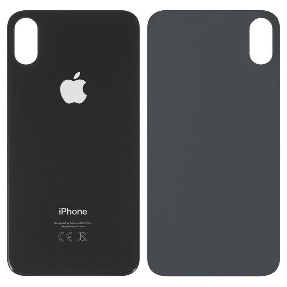 İPHONE XS ARKA KAPAK SİYAH LAZER KESİM