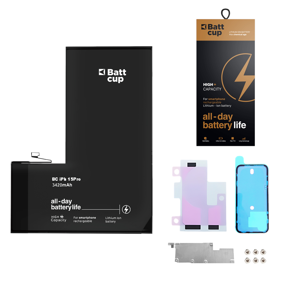 İPHONE 15 PRO BATARYA BATTCUP DİAGNOSABLE PLUS