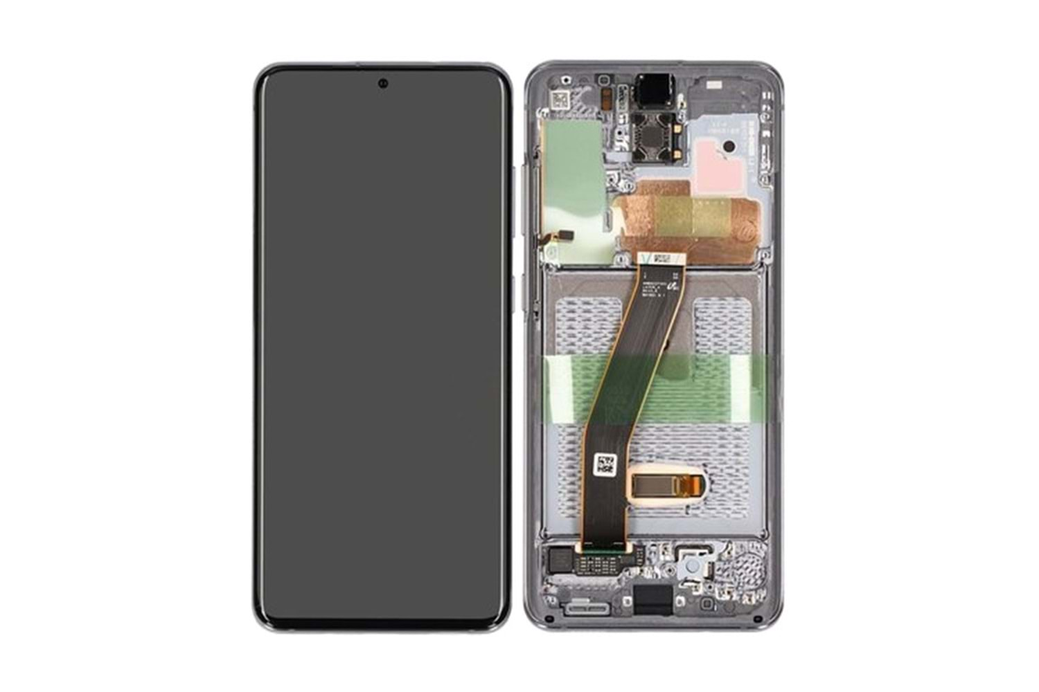 SAMSUNG S20 LCD SERVİS GRİ/SİYAH (SM-G980F)