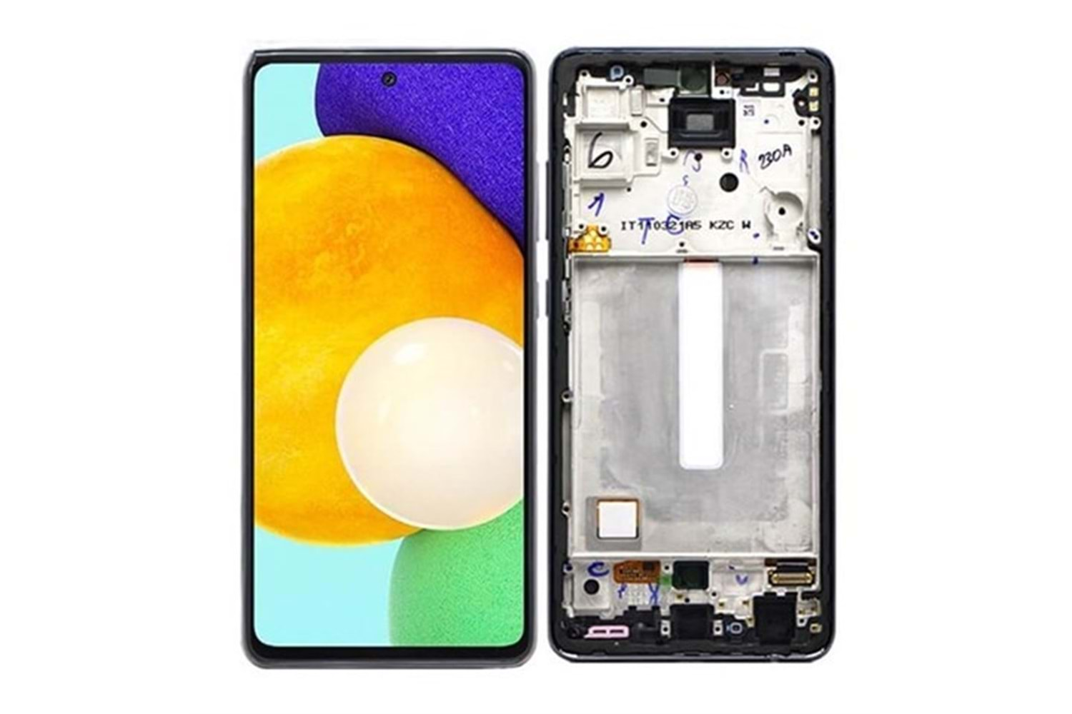 SAMSUNG A52 LCD SERVİS KASALI SİYAH (SM-A525B)