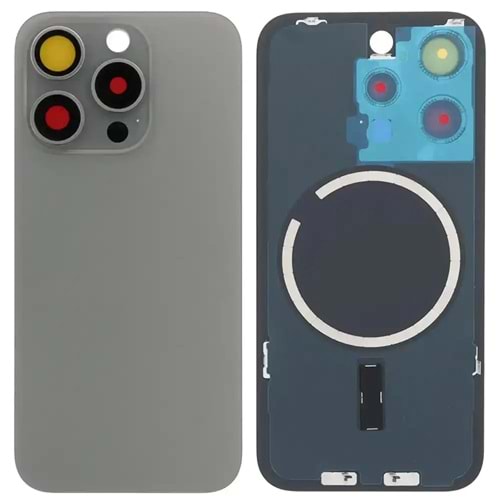 İPHONE 15 PRO ARKA KAPAK TİTANYUM KAMERA CAMLI
