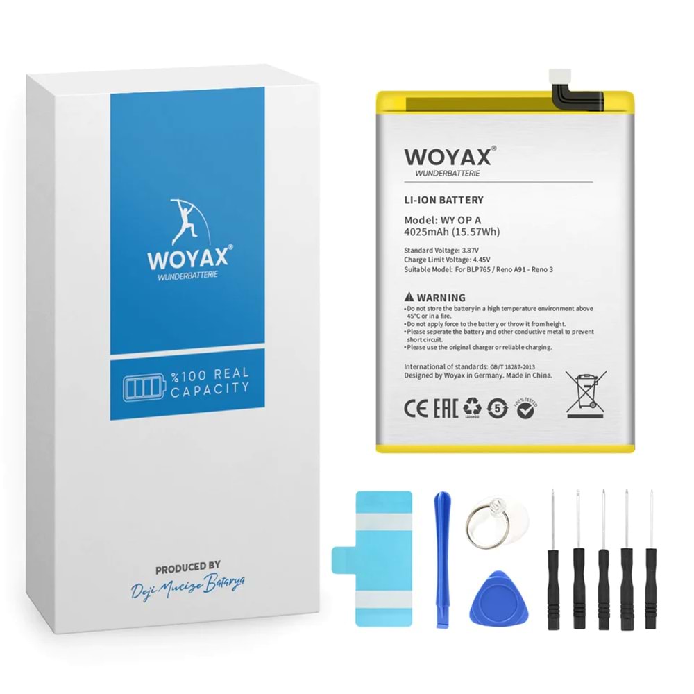 OPPO A91 BATARYA - RENO 3 BATARYA WOYAX (BLP765)